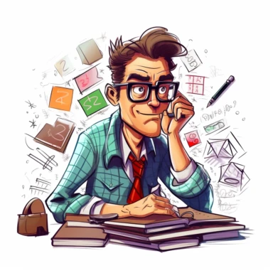 math clipart, cartoon style, no background