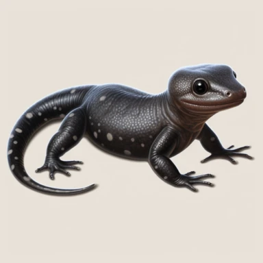 high def photograph clipart vector image with plain white background of a hyper realistic high definition photograph of a all black salamander. extremely detailed. 35mm lens. 8k. Ultra HD.