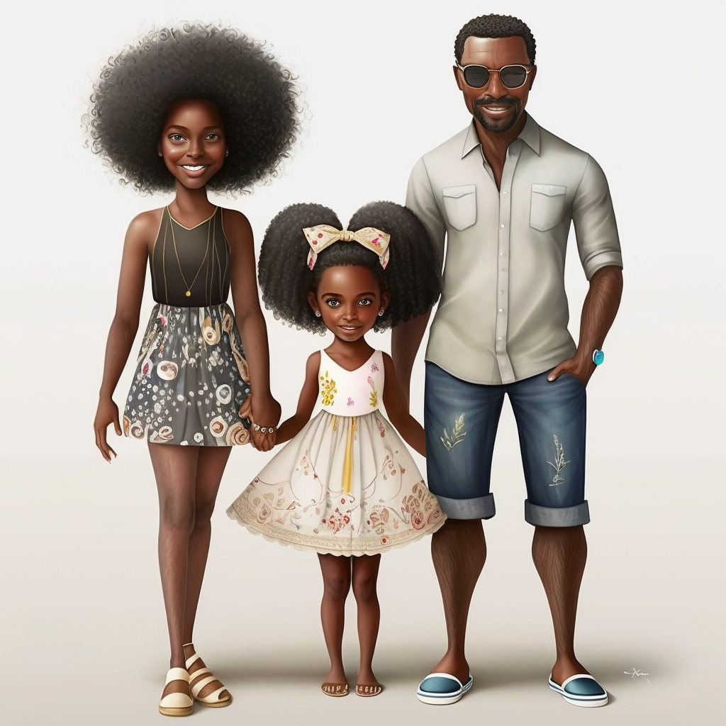 african american family clipart