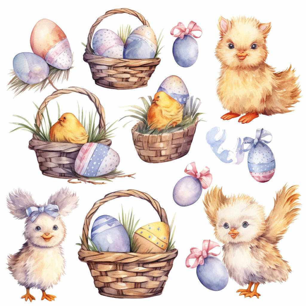 easter basket clipart