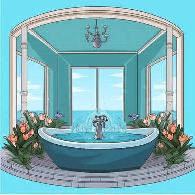 waterclored Spa Day Clipart