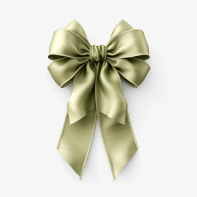 one biggest huge thin ribbon light khaki green bow delicate long long tail silk ribbon clipart transparent png aesthetic truly timeless elegance premium luxury ornate photo realistic honestly reality consistent quality unique exquisite iridescence individuality array of rich treasured throughout the ages refinement symbolizing luxury glamour allure wonders oluminous quality light in a myriad of enchanting royal jewelry delicate polished sophistication simple fine craftsmanship visual appeal puri