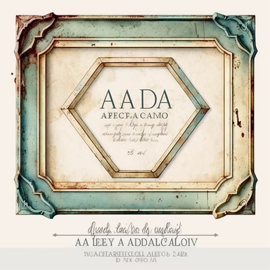 aged framework vintage watercolor clipart,