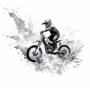 clipart, bike drift