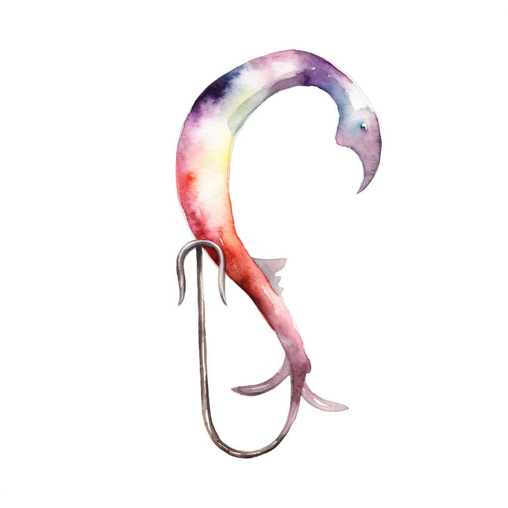 fish hook clipart