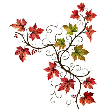 leaves on a vine clipart