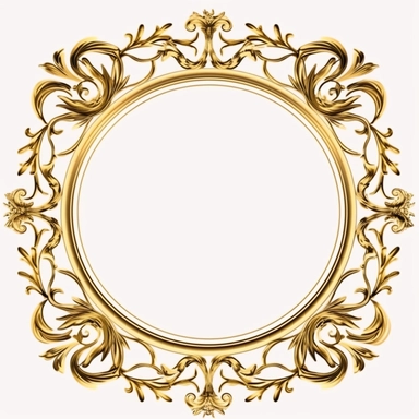 Stunning clipart digital svg of gold Art Nouveau frame , bookplate vintage retro frame PNG and vector clip art