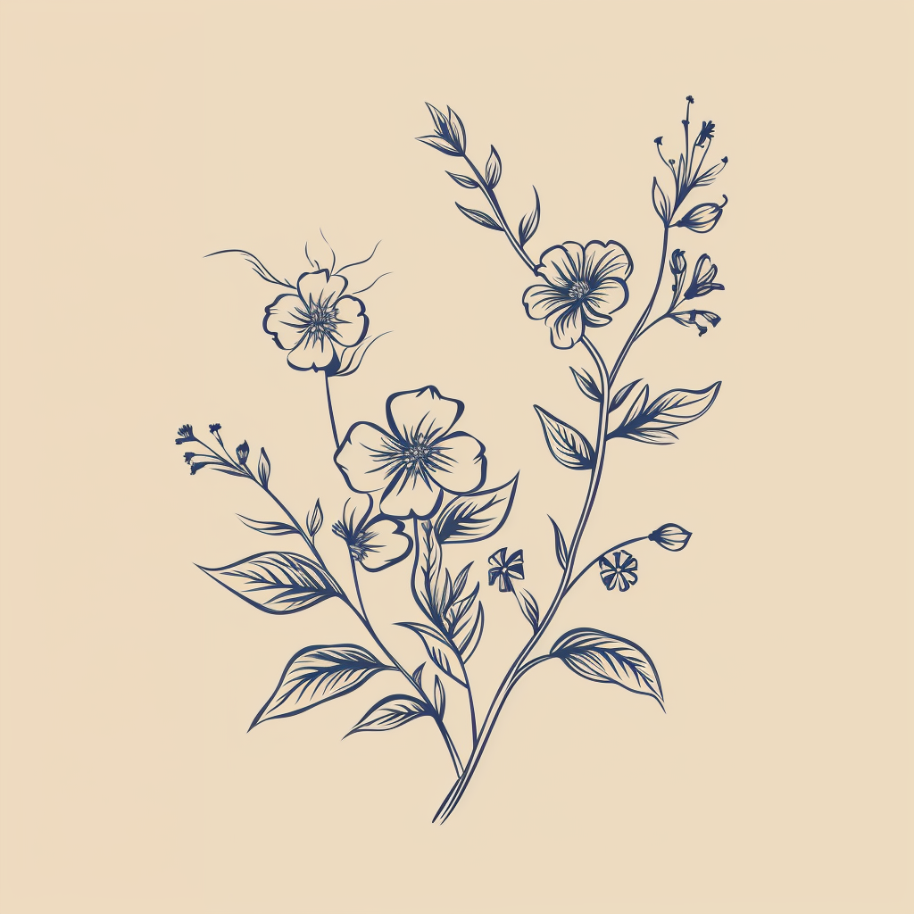 floral branch cliparts