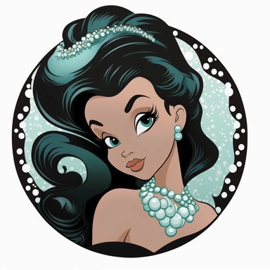  free to use and share no trademark clipart detailed cartoon style cartoon of black Ariel mermaid Ariel the little mermaid sticker with black hair long flowing mermaid beautiful sparkling diamonds in hair and white pearl necklace Clipart image shimmer and shells and starfish all around pastel light colors gorgeous hyper realistic big glass blue eyes for detail the hyper cartoon clipart image - <@1057524283733192725> (Waiting to start) - <@1057524283733192725> (31%) (relaxed) - <@1057524283733192