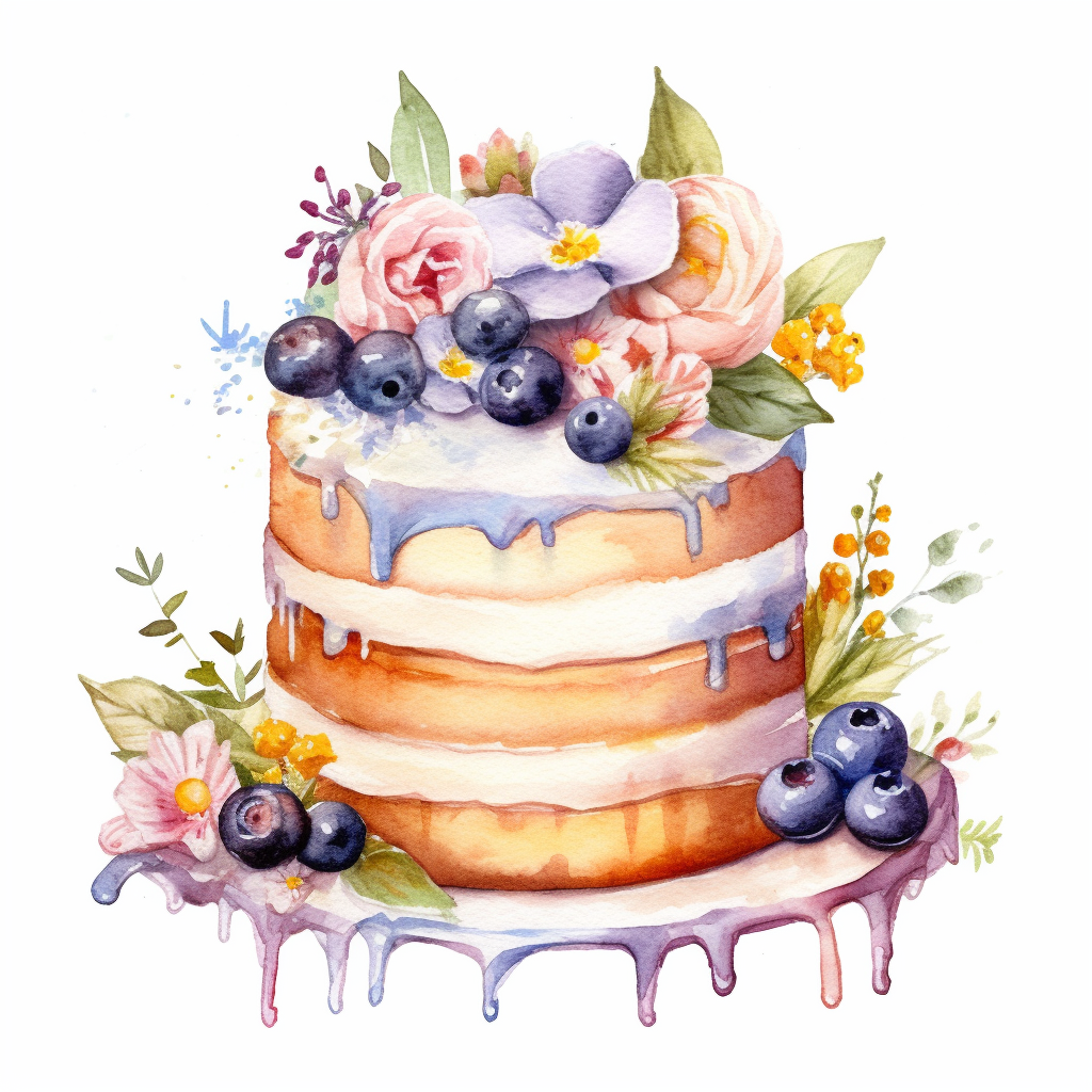 cake flowers cliparts