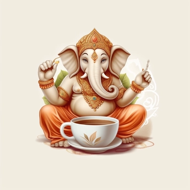 indian, god clipart, ganesha clipart, coffee art, blank background