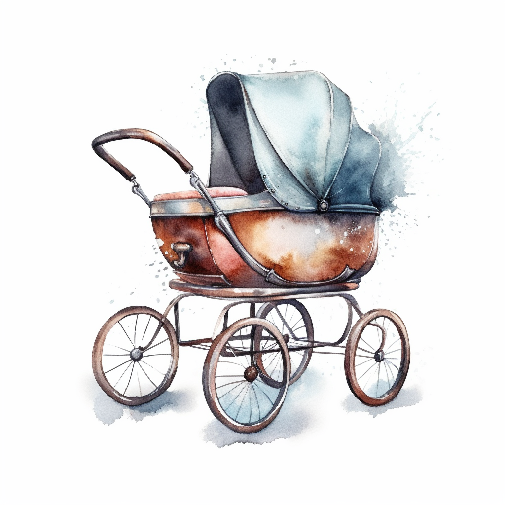 baby carriage clipart
