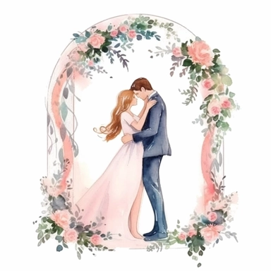 Wedding clipart,Bride and Groom clipart,Wedding floral Arch,Bride Gowns,Bridesmaids clipart,Wedding invites,Wedding Watercolor