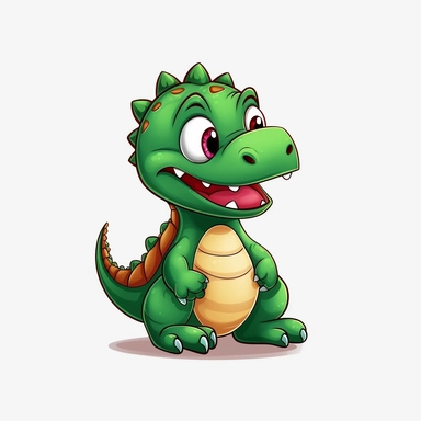 dinosaur clipart, cartoon style, no background