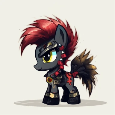 horse, my little pony style, punk style, High Definition, clipart