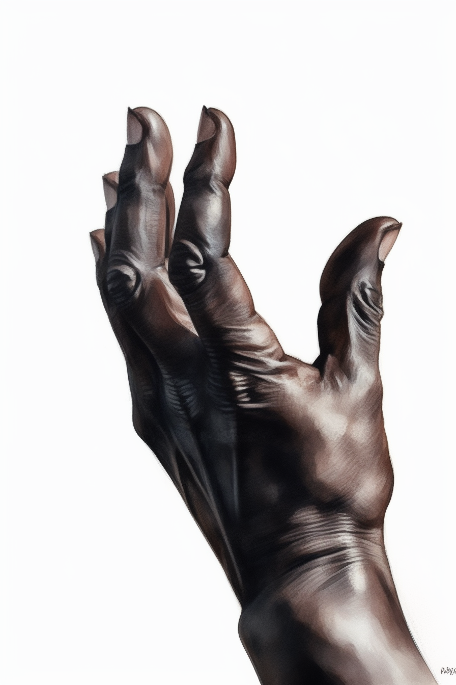 black hand cliparts