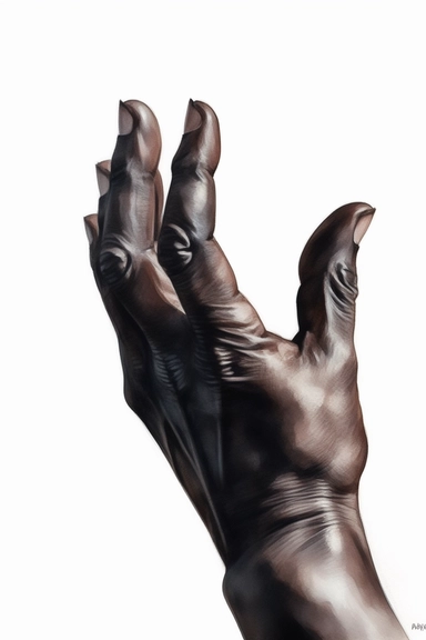 amazing detailed watercolor clipart of a black male hand seen from the side, no caption, solid white background, cinematic light lighting, hyper-detailed, 8k, high resolution, symmetrical, full shot photograph, insanely detailed and intricate, beautiful, elegant, glamour, watercolor, cinematic