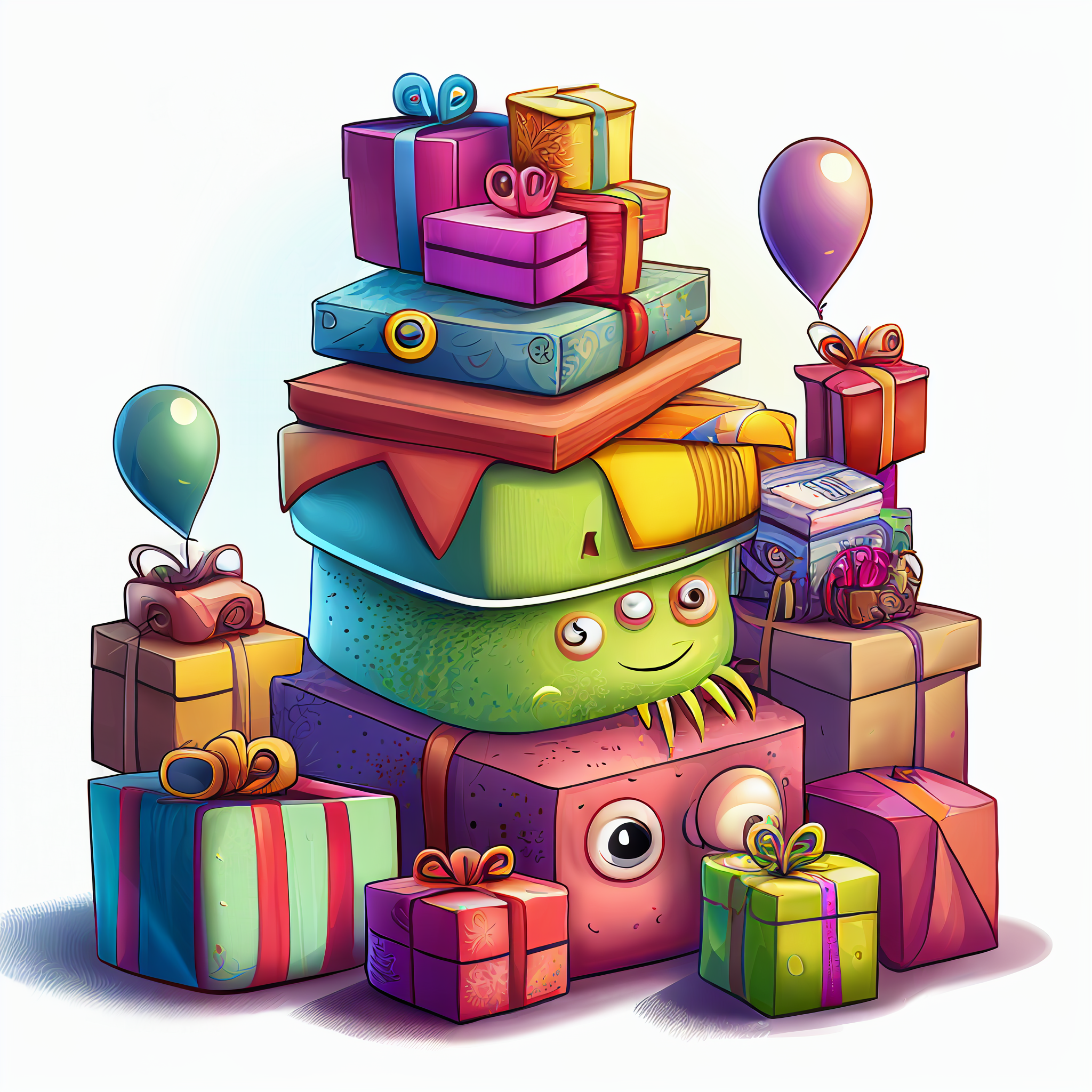birthday present cliparts