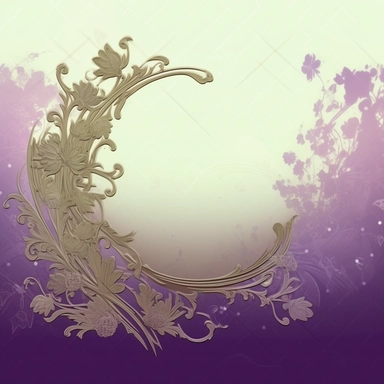 panoramic view, full view, the color purple, elegant, decorative, illustration clipart style, sharp focus, romantic, fantasy, centered, high detail, transparent background, adjust aspect ration to see full image, (--iw 10)