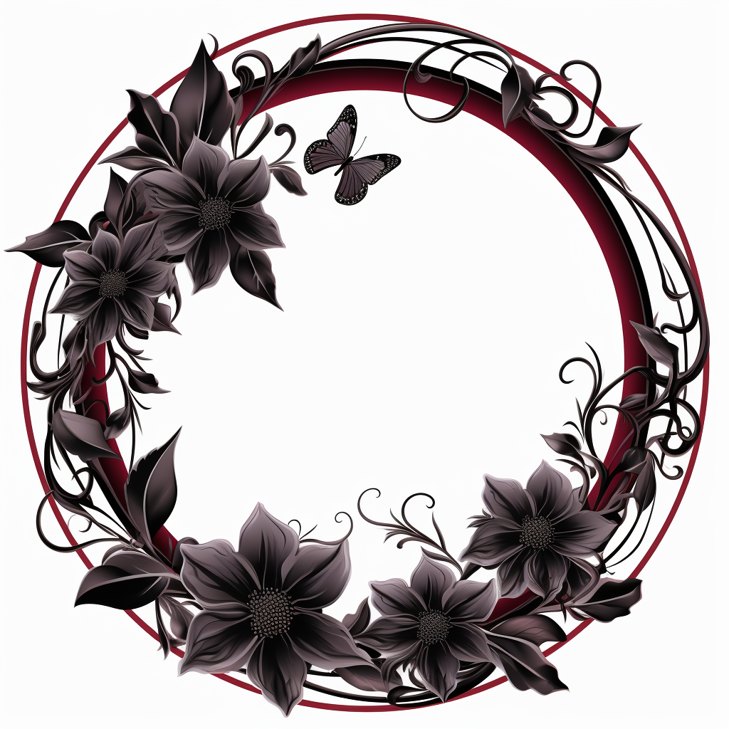 leaves circle cliparts