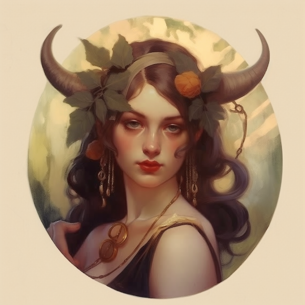 dragon , Taurus zodiac sign as fantasy girl with nose ring and earnings ...