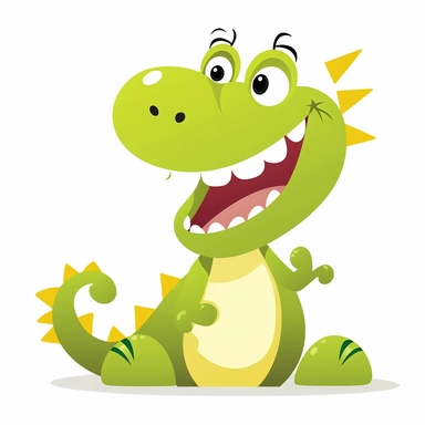 Cute Alligator , Aquatic style, clipart, white background,