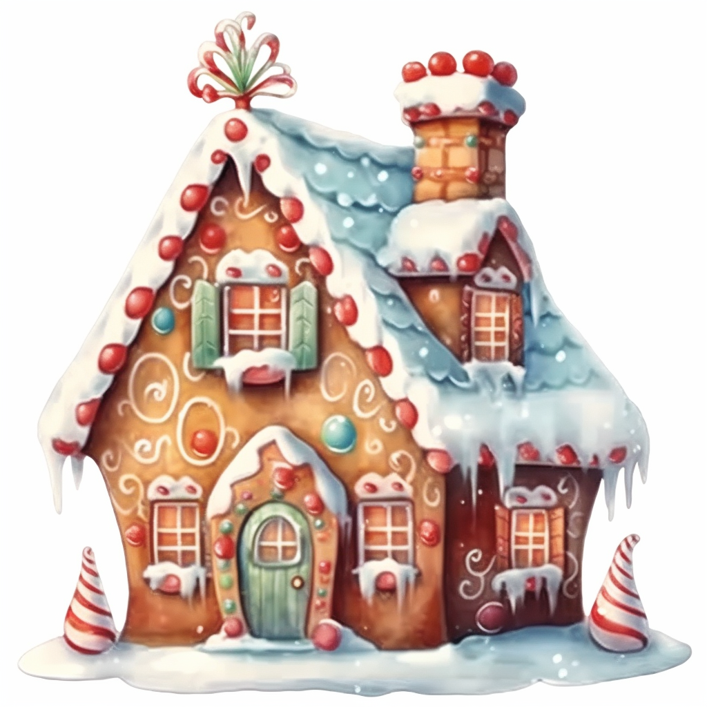 gingerbread house clipart