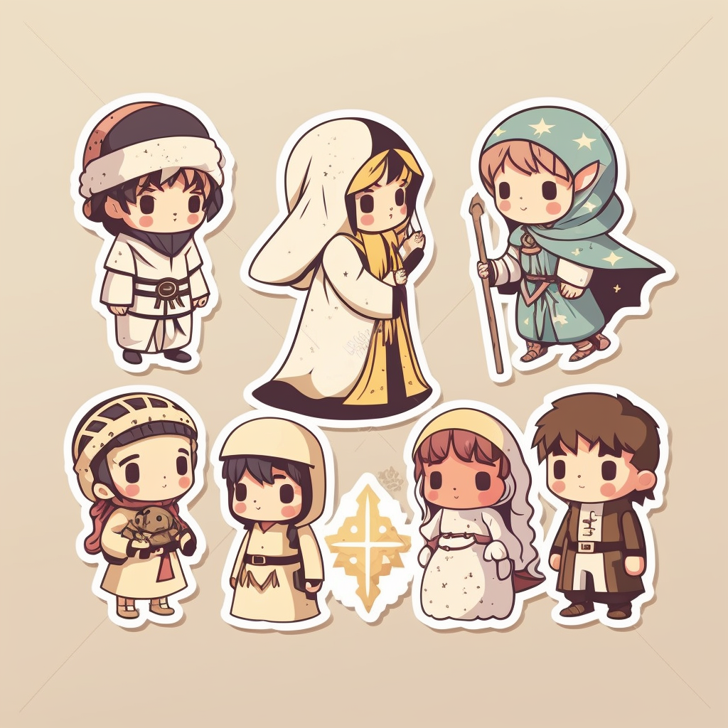 nativity animals cliparts
