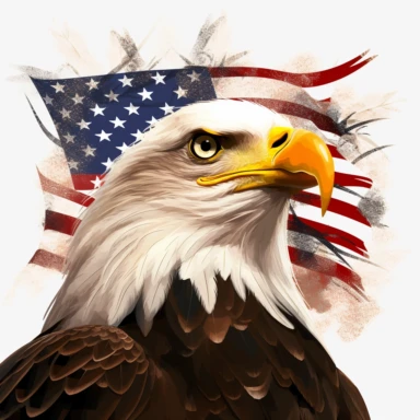 clipart of eagles, fireworks, USA Flags clipart