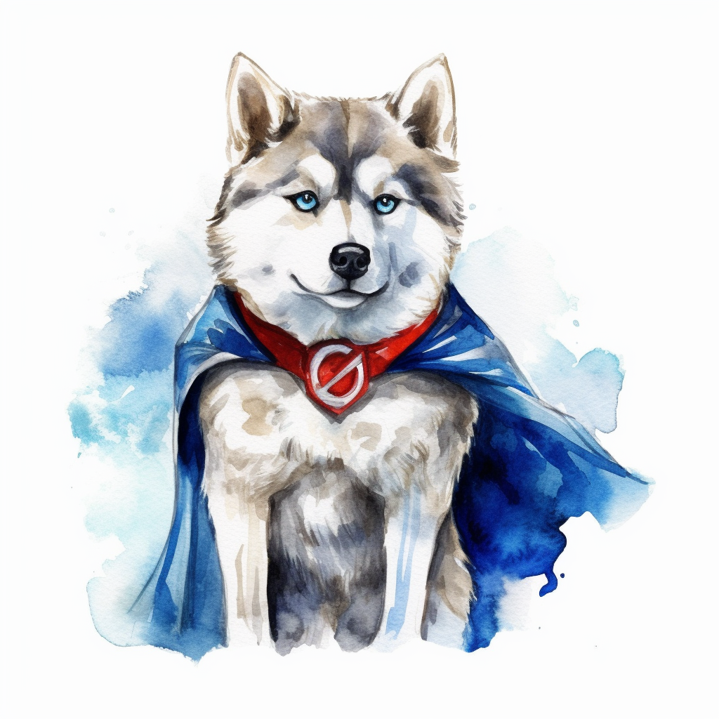husky dog cliparts
