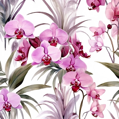 Contemporary collage style floral patterns orchids watercolor elegant flowers wedding invitations high quality and elegant clipart of flowers Gucci art pink andlavender shades background 4