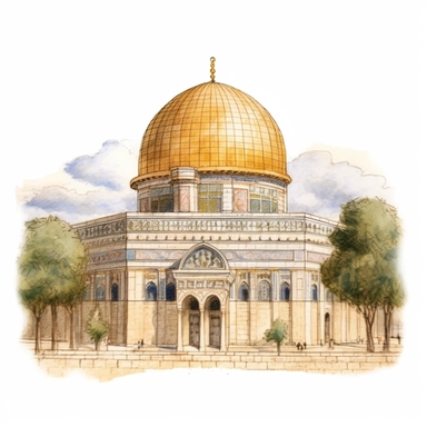 Al Aqsa Mosque, Jerusalem, CLipart