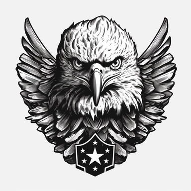 american eagle clipart american eagle clip art free usa emblem, in the style of butcher billy, poured, roger deakins, david yarrow, mixed patterns, positive/negative space, patriotic