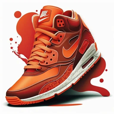 nike sneakers clipart