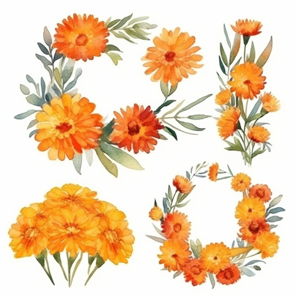 marigold cliparts