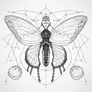 Clipart design, line drawing, no background, empty background, no colors, thick lines, crisp lines, vector lines, minimal lines, black and white line art for: understanding death, including moths, nature, skeleton bones, spooky, as minimalistic as possible
