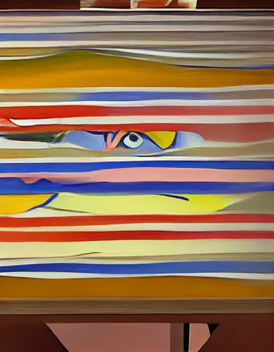 A painting by Willem De Kooning and Dana Schutz. 3D 1990s Clipart