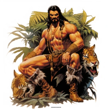 marvel character Kraven the Hunter clipart by Joe Jusko