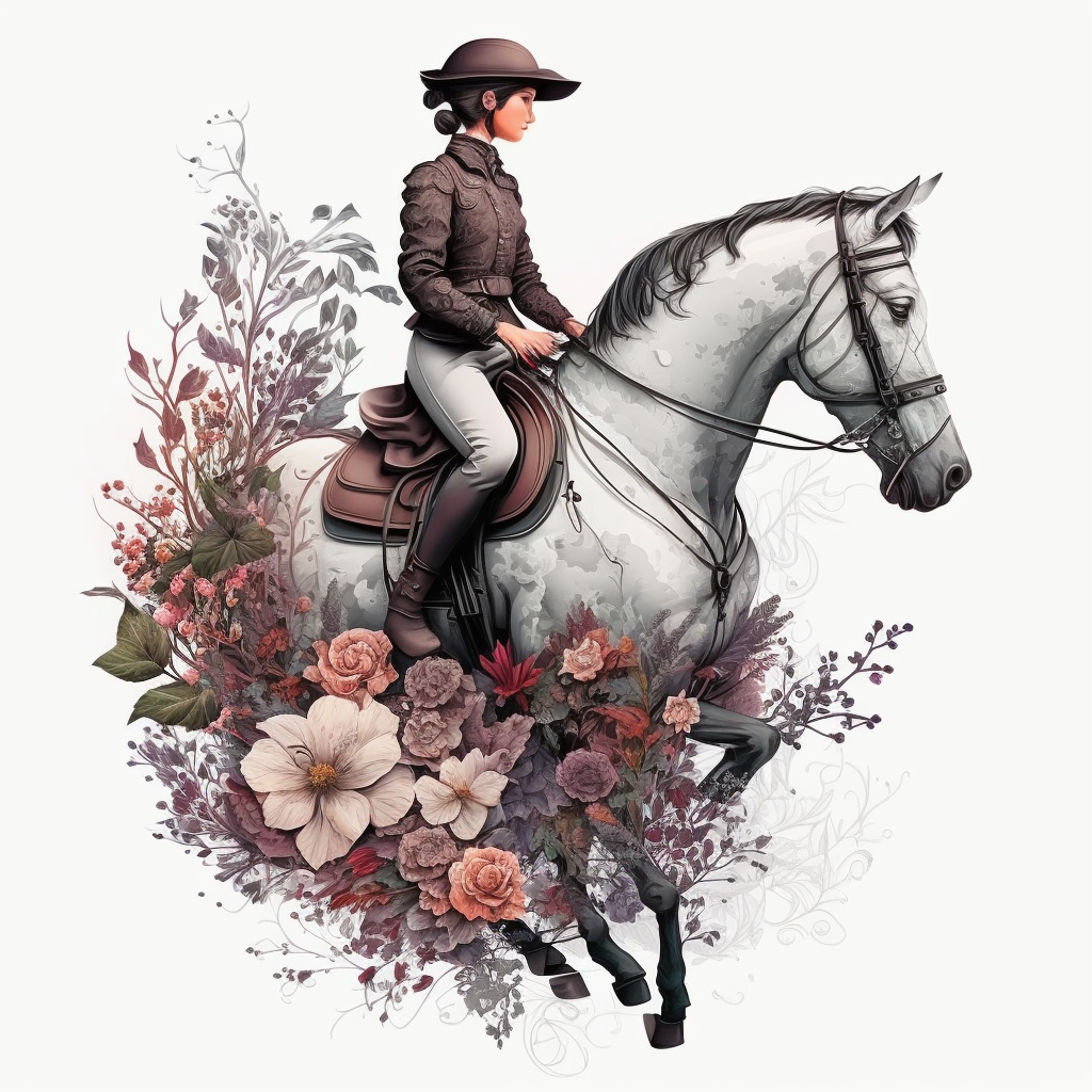 horse rider cliparts