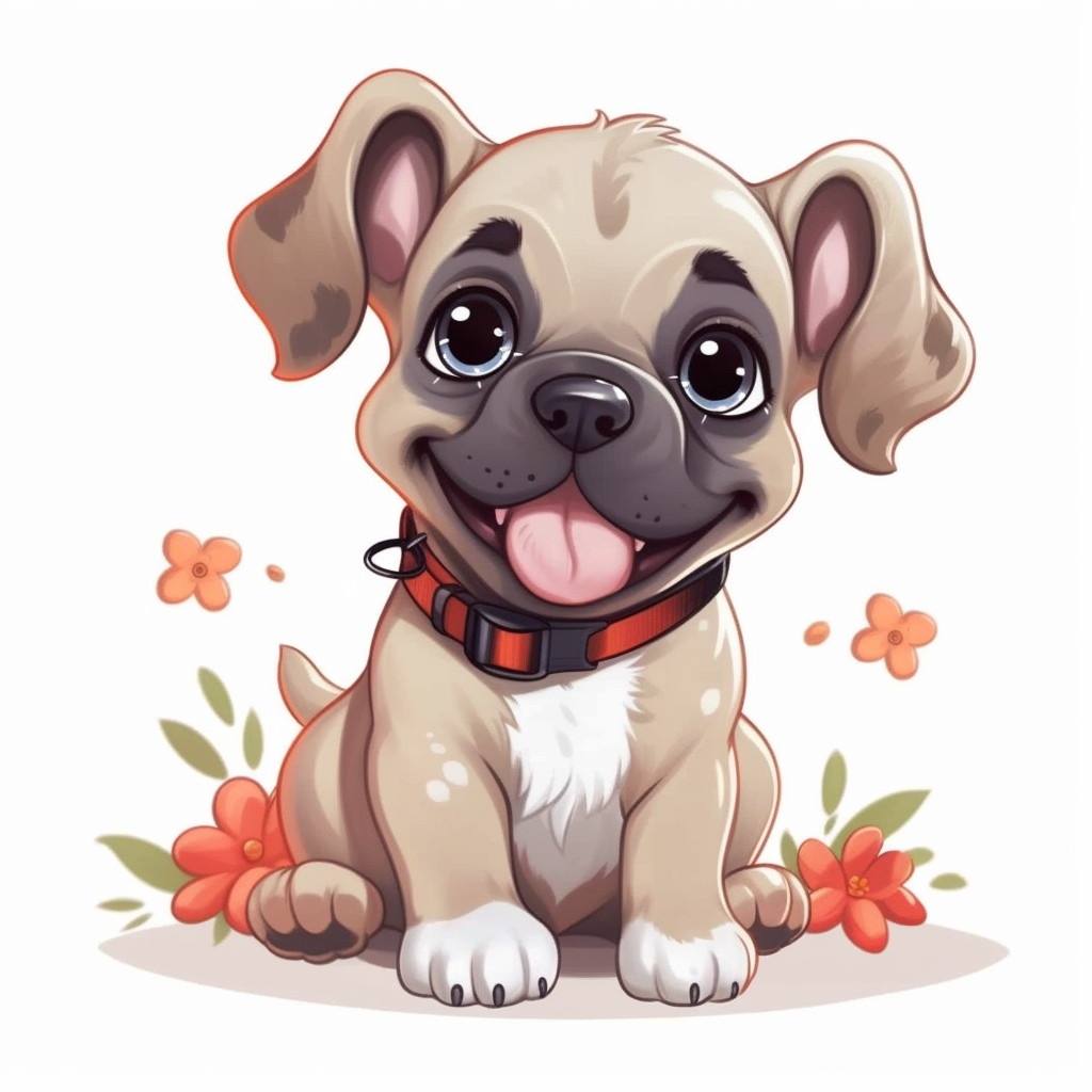 bulldog puppy cliparts