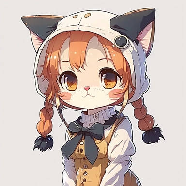 cute anime cat cosplay clipart