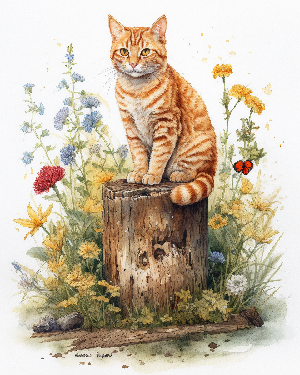 cat sitting cliparts