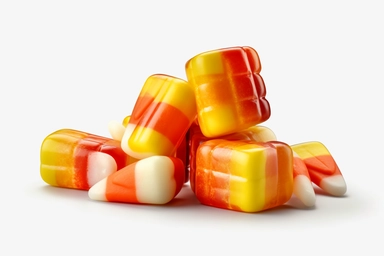 Cute Candy Corn, clipart, white background, cartoon ,
