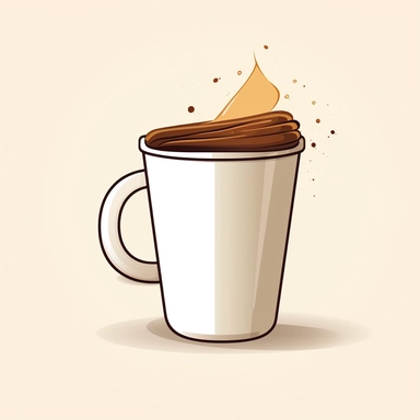 create a minimalistic coffee cup, clip art