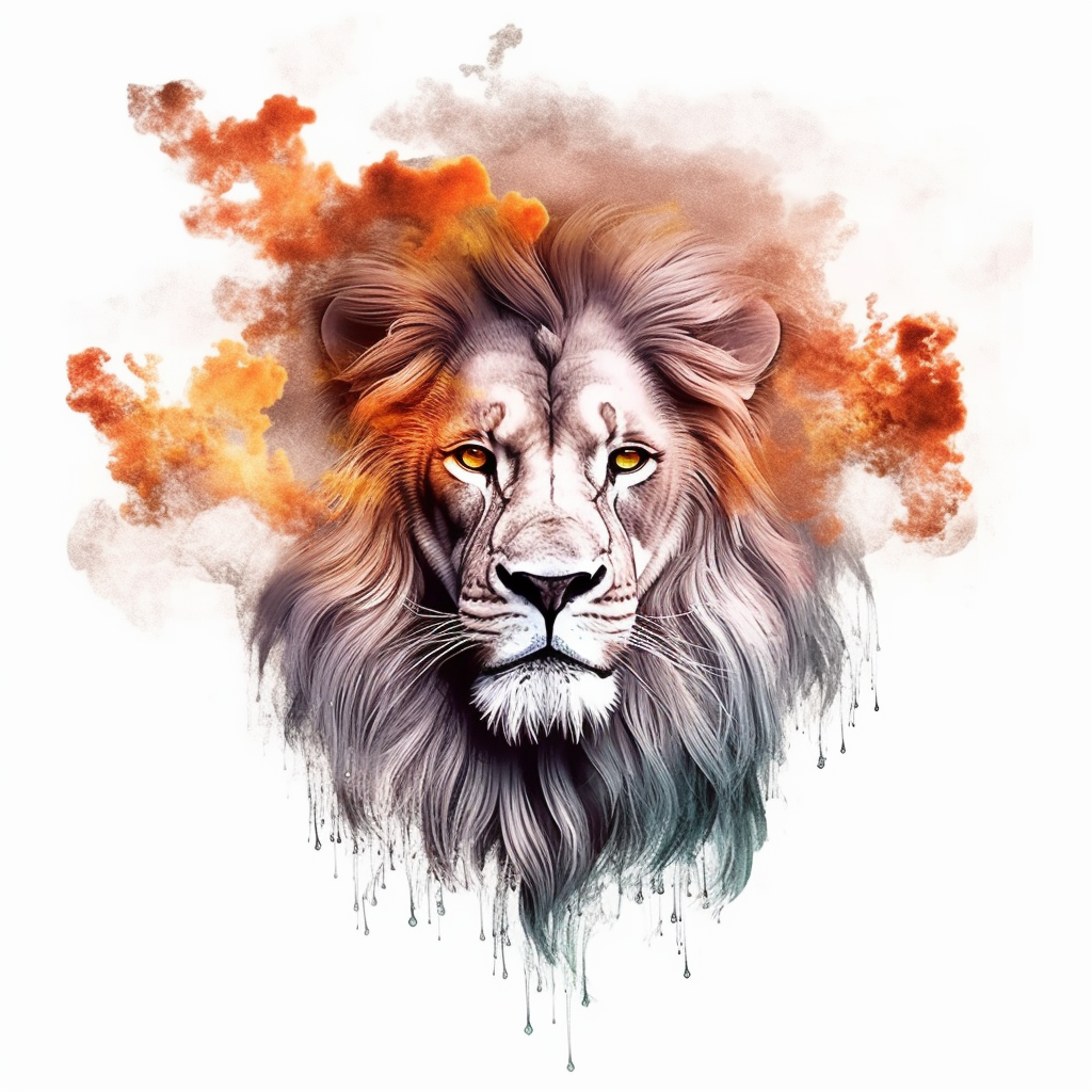 lion head clipart