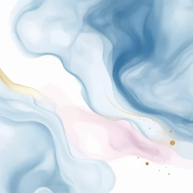 Watercolor pastel light blue liquid marble background, light colors, watercolor clipart, minimalist, isolated white background, 8k