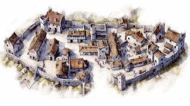 isolated images, illustrations on a white background, realistic top down overhead view demonic village map in hell, Clipart, watercolor, realistic, isolated, full building, highly detailed, hdr, 32K, photo expert quality, watercolor realistic, hyperrealistic and highly detailed, isolated on a white background