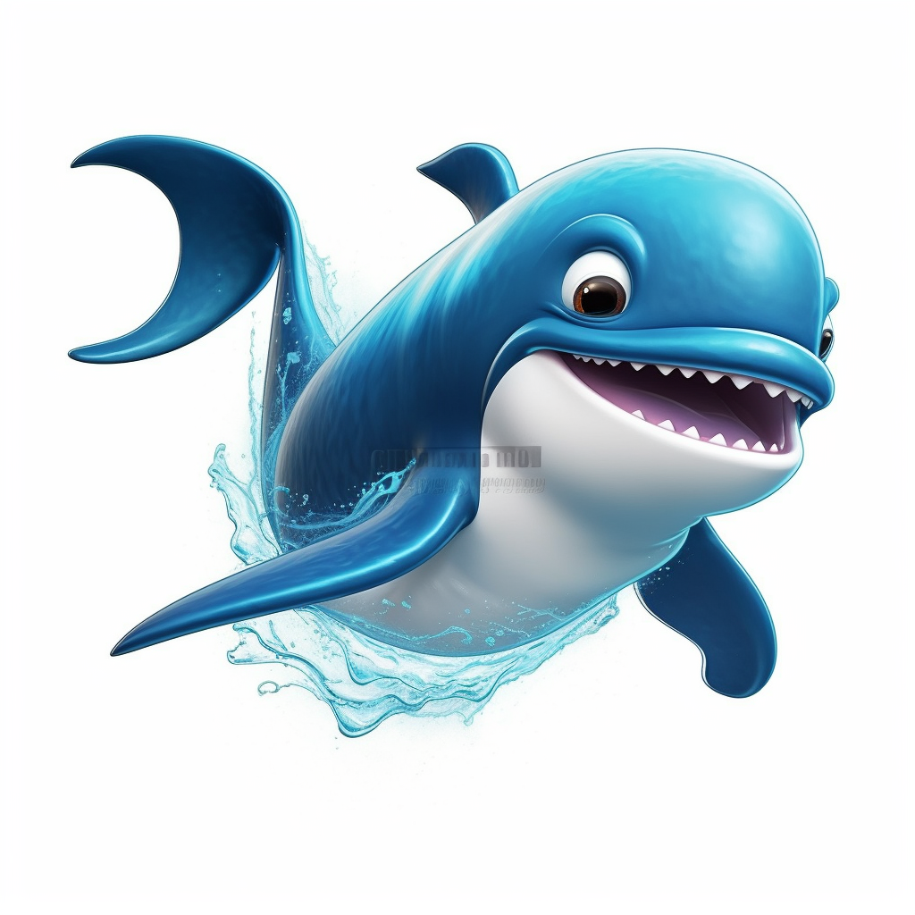 cartoon whale cliparts