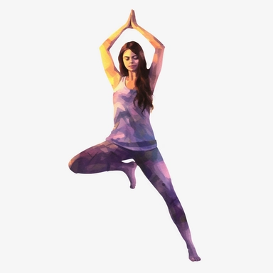 watercolor, woman practicing yoga png Full body realistic cartoon in 32K UHD cute. 15 cm thick outline. Black color. There was no shadow on the ground. 8k with realistic watercolors and detailed illustrations. PNG clipart, transparent white background