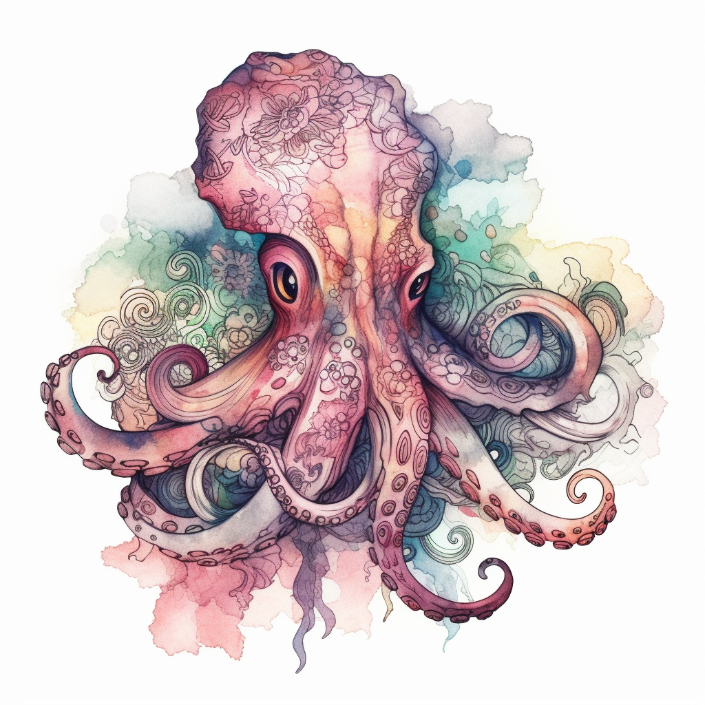octopus outline cliparts
